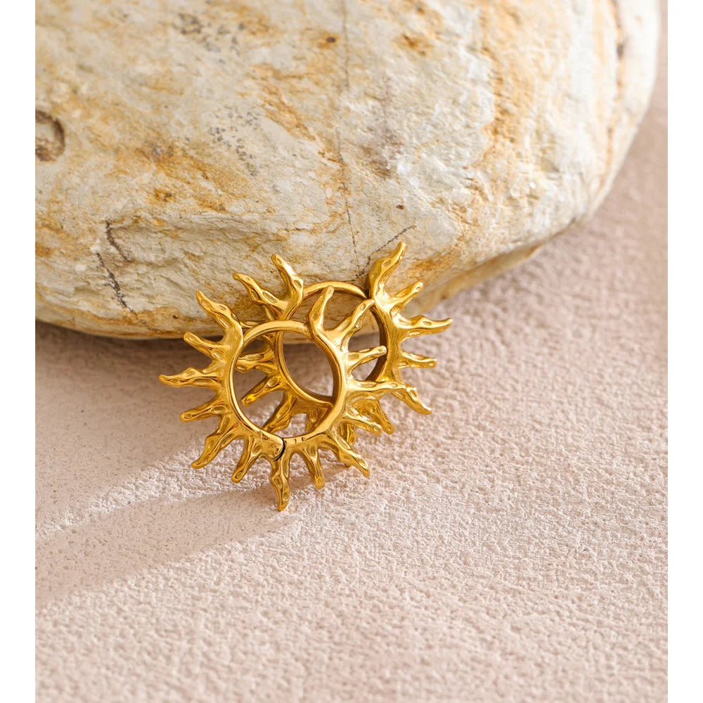 Soleil Hoop Earrings