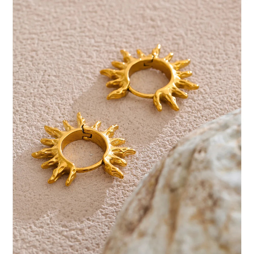 Soleil Hoop Earrings