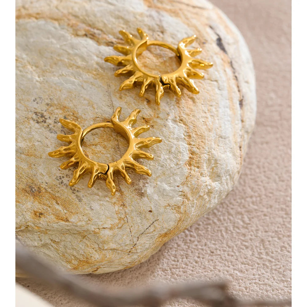 Soleil Hoop Earrings